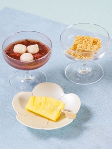 冷やしパインと和スイーツ２種