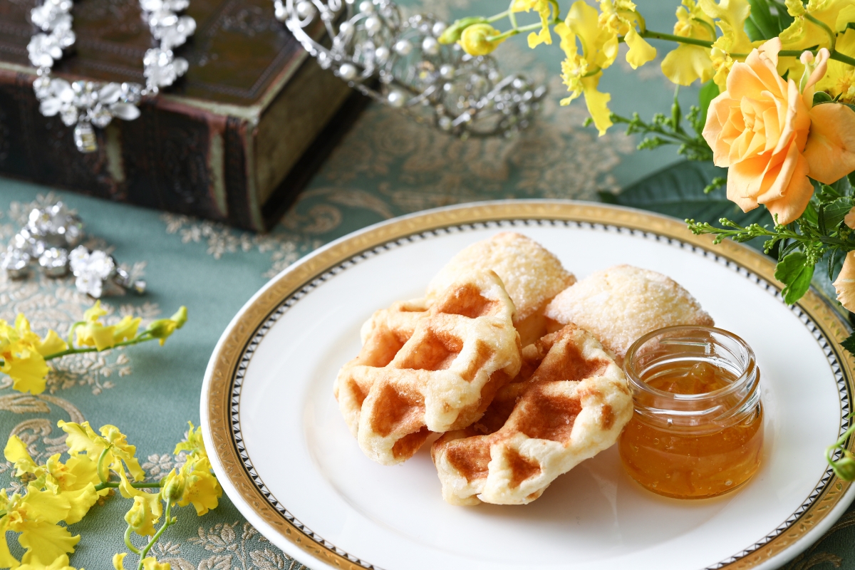 ▲ワッフル・スコーン・マーマレード イメージ