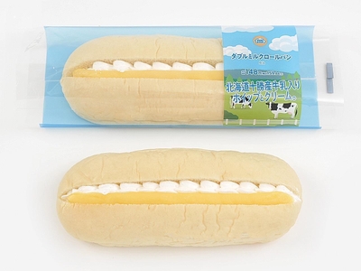 ダブルミルクロールパン　画像　イメージ