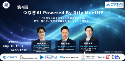 第4回 つなぎAI Powered by Dify MeetUP