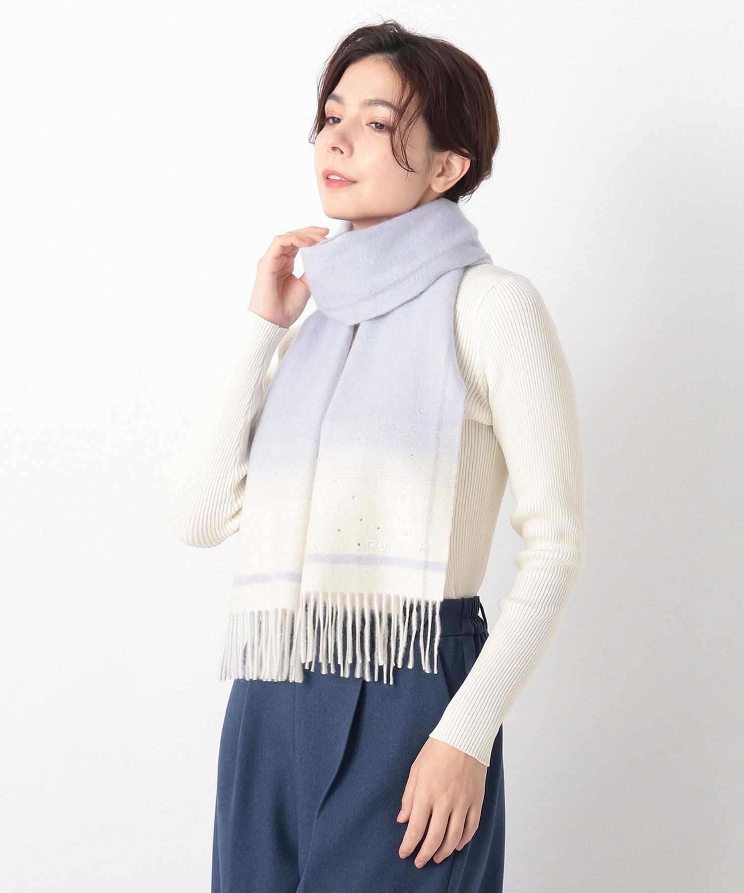 フルラ (FURLA) カシミヤ100% マフラー24-135-46019