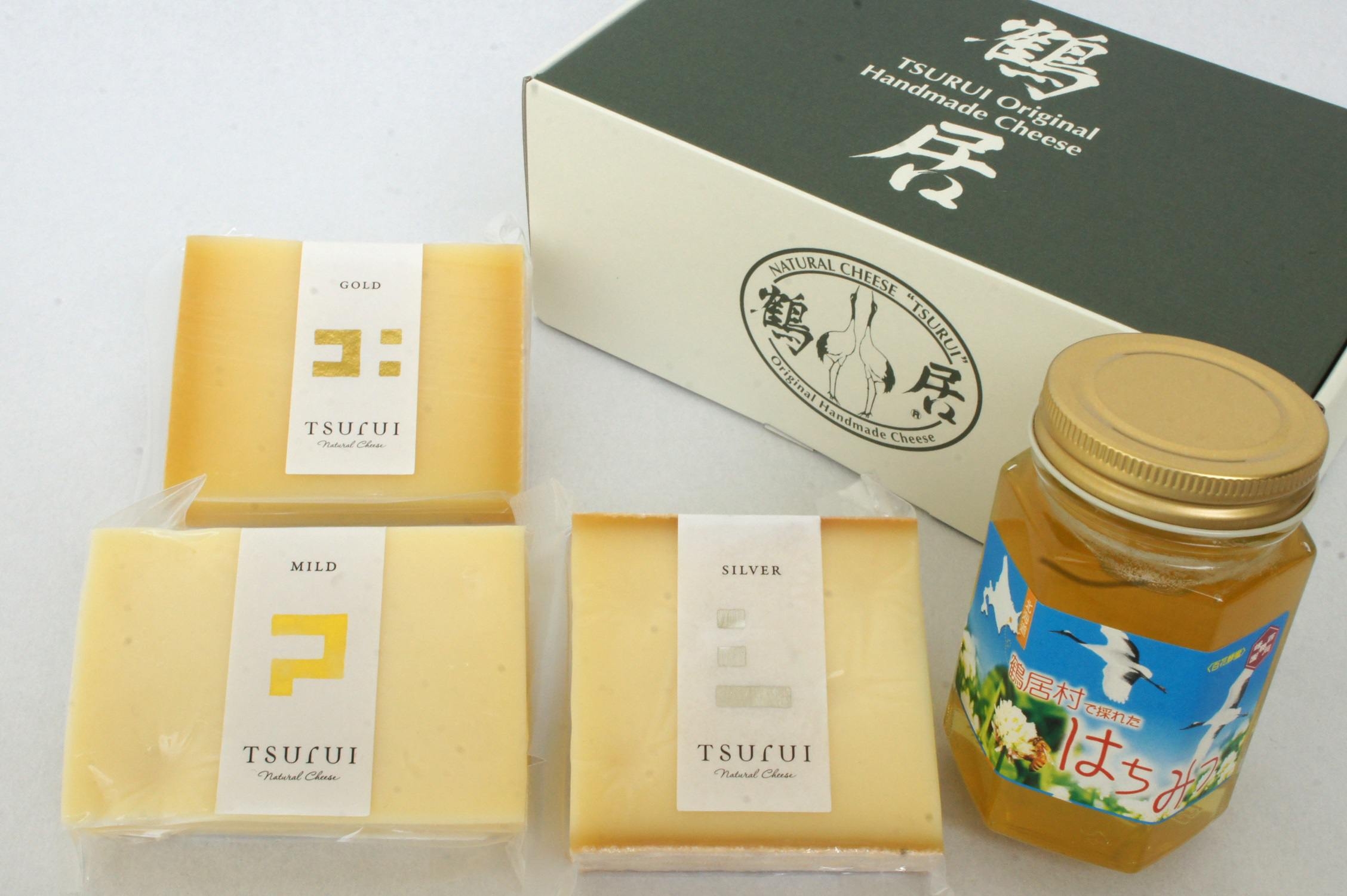 鶴居村ナチュラルチーズ&はちみつセット