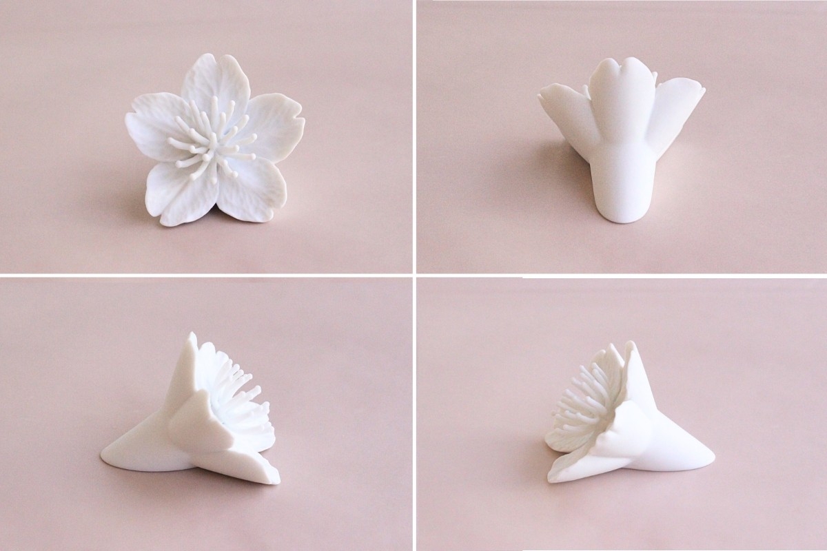 磁器彫刻作家が手がける、飾れるアート「桜一輪チャーム」新登場・事前