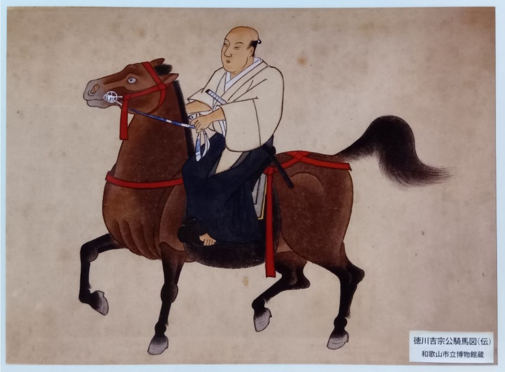 <展示パネル例>徳川吉宗公騎馬図(伝)和歌山市立博物館蔵