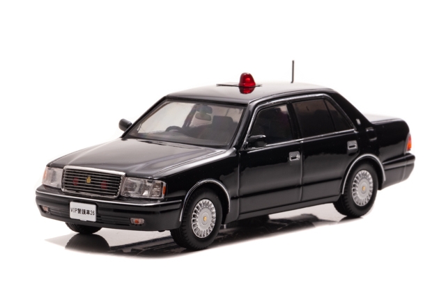 1/43 トヨタ クラウン (JZS155Z) 1998 警察本部警備部要人警護車両:左前