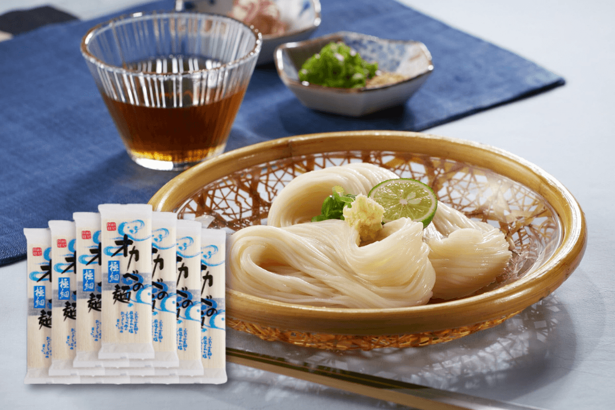 夏季限定「極細めん」化粧箱30人前