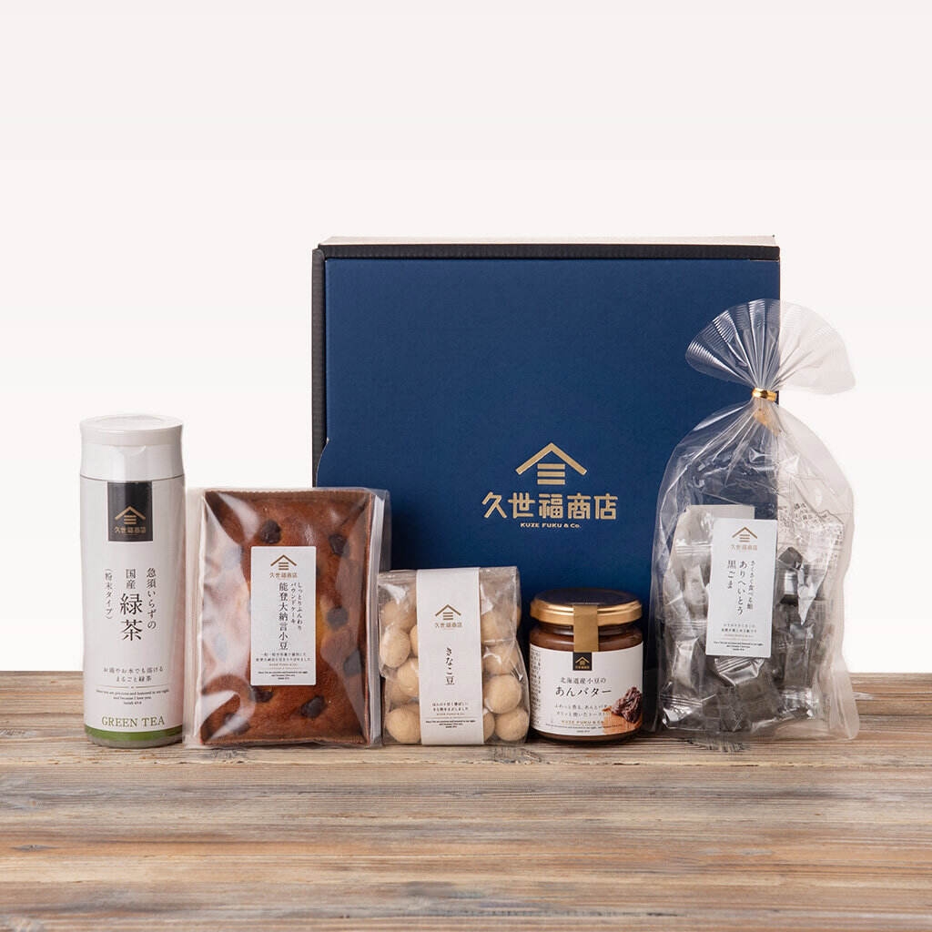 【 今だけ送料無料!】久世福のお菓子と急須いらずの国産緑茶の詰め合わせギフト 3,500 円(税込)