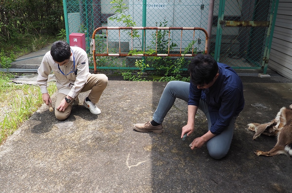 【画像2】法華寺南遺跡から出土した石器の接合資料