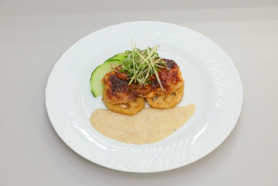 「◇中部テロワール◇鶏焼きサバトロロソース加賀野菜添え」