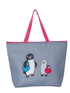 SuicaのペンギンのBig保冷トートバッグ〈ピンクグレー〉
