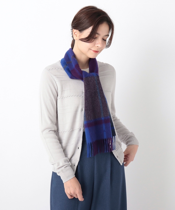 フルラカシミヤ100%プチマフラー24-135-46008