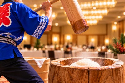 正月ならではの餅つき大会（イメージ）