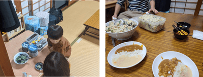 寄贈した商品の活用の様子