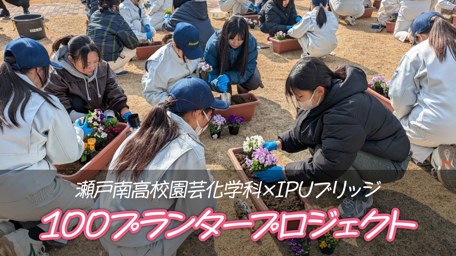 【環太平洋大学】『100プランタープロジェクト』始動!花と緑で繋ぐ地域コミュニティの創造