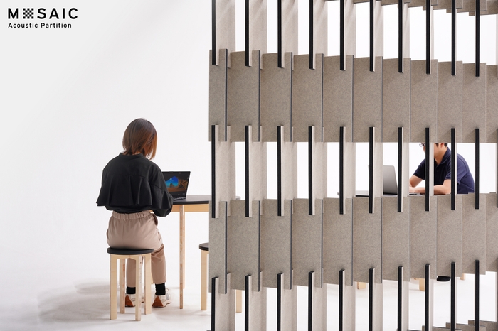 MOSAIC吸音パーテーション 使用イメージ(2)