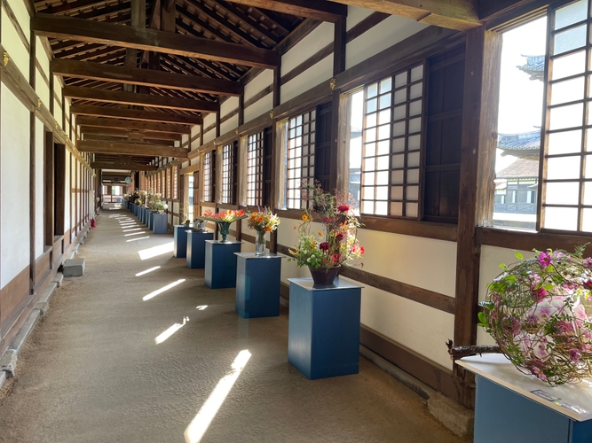 回廊の作品展示