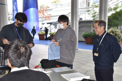 オアシス21で大野栄治教授と打ち合わせ