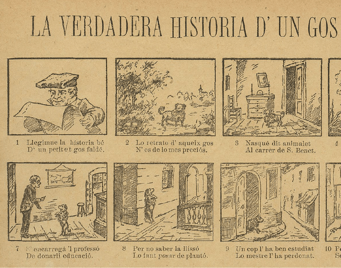 カタルーニャで発達した絵物語「AUCA(アウカ)」はコマを追ってストーリーが展開する