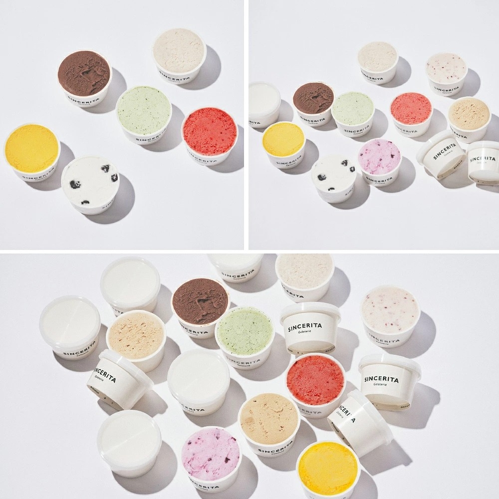 【東京都杉並区ふるさと納税】当店自慢のジェラート(4種)+季節のおまかせジェラート(2種)セットを選べる容量で受付中です!