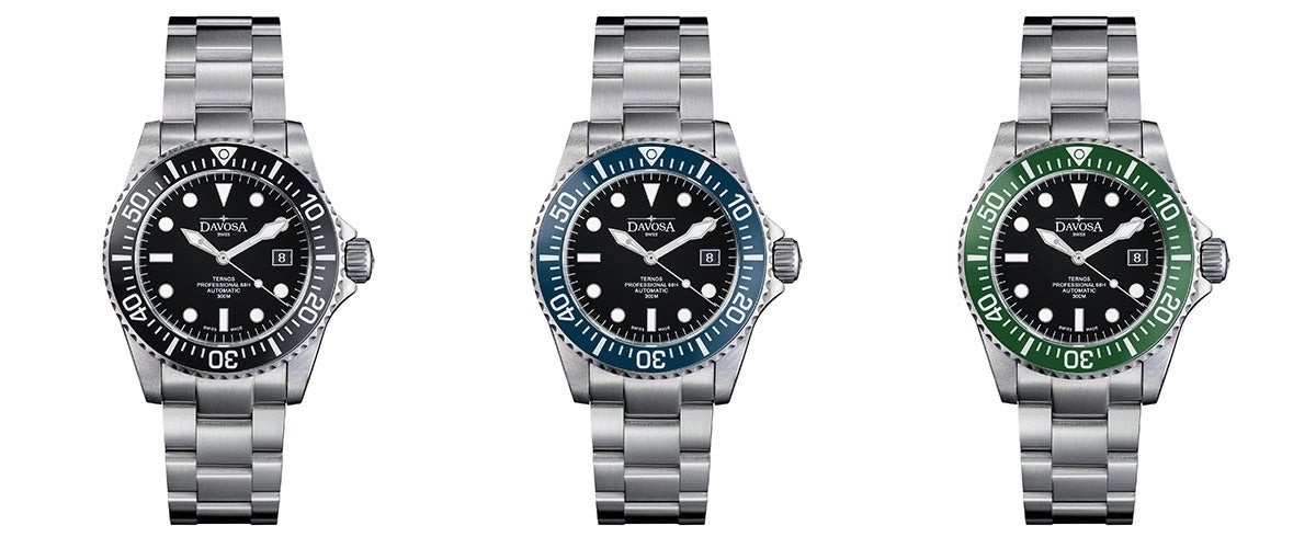 (左から)ブラック、ブルー、グリーン