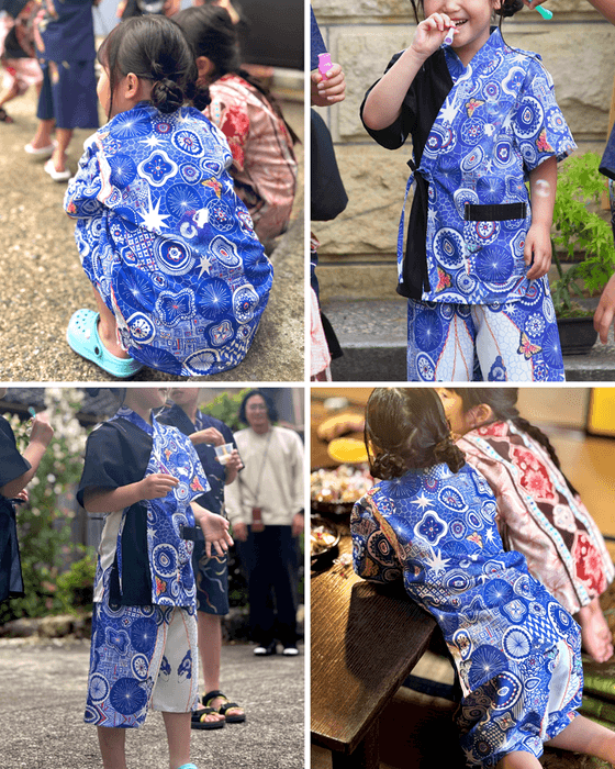 キッズ甚平 『夢見紋』