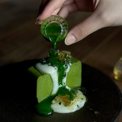 やさしい甘み、深い香り。 堀養蜂園 × 頓宮茶寮の秋限定メニュー 「蜂蜜抹茶テリーヌ」と「はちみつ和紅茶」。 販売開始 10月1日～