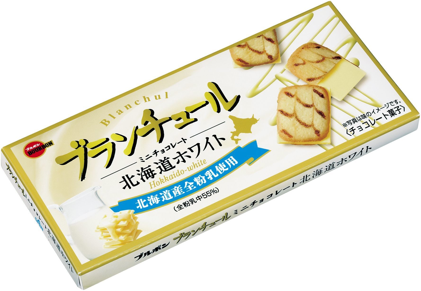 ブルボン、ラングドシャクッキーと ホワイトチョコレートのハーモニー
