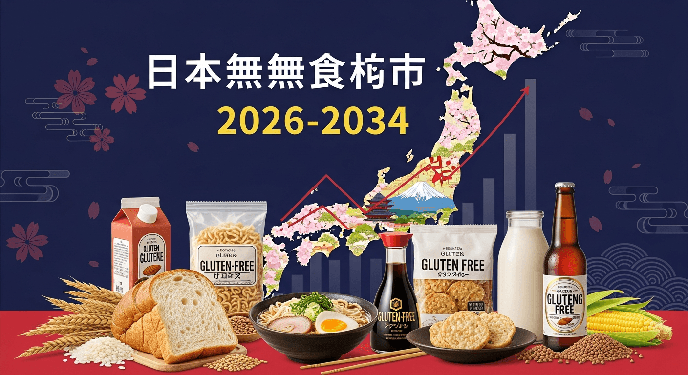 日本のグルテンフリー食品・飲料市場は力強い成長が期待されており、2034年までに USD 1,537.5 Million を超える見込み|CAGR 6.52%