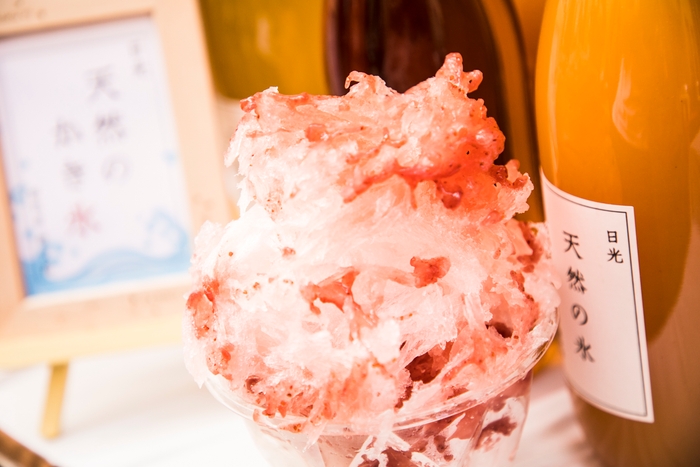 日光天然水のかき氷 ¥900
