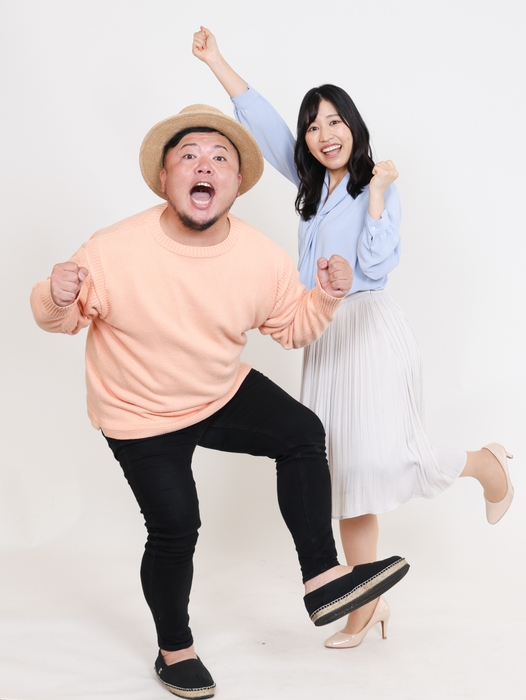 HIPPY と 山﨑菜緒アナウンサー(広島ホームテレビ)