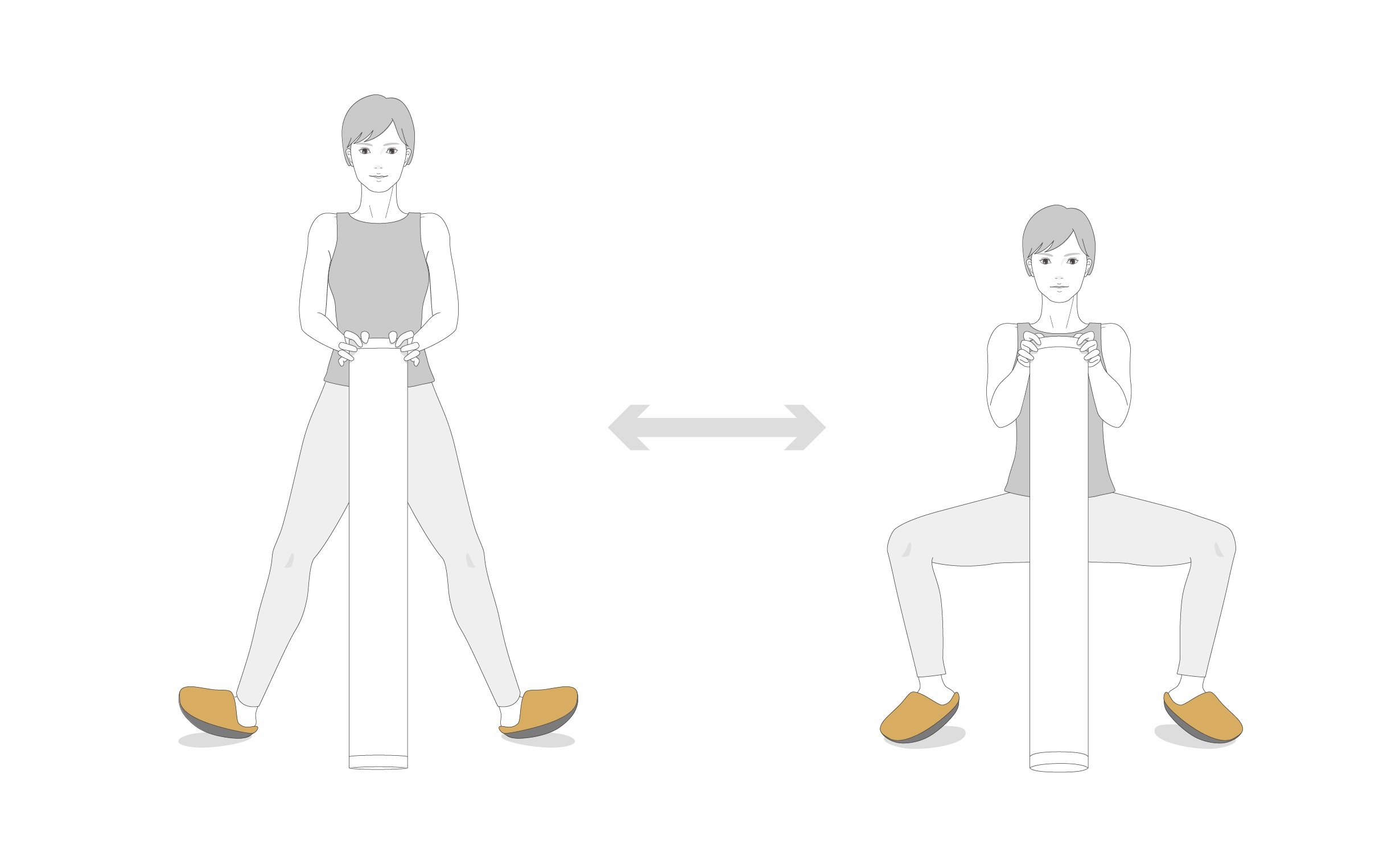 スクワットでヒップアップのトレーニングも