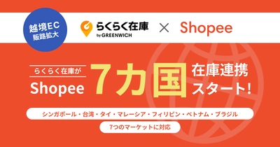 グリニッジが提供するEC在庫管理システム『らくらく在庫』　 越境EC「Shopee」の7カ国と在庫連携可能に