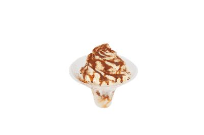 ソフトクリーム屋さんのかき氷　コーヒーとティラミス　イメージ画像