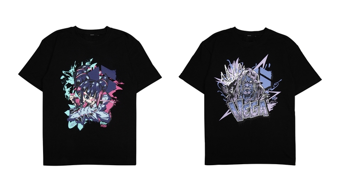 ストリートファイター パンクキャンバスアート コレクション Tシャツ(ジュリ、ベガ)