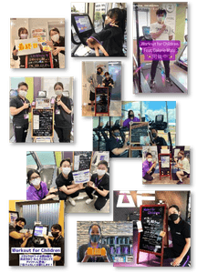 実施期間中の店舗での様子　 各店舗のInstagramより