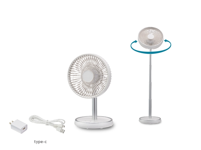 好きな高さで送風&首振