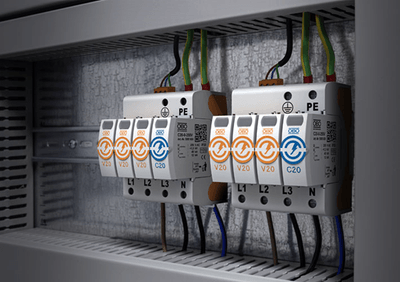 図. サージ保護デバイス（SPD）の製品画像