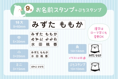 ひらがな+漢字でお作りします。漢字はローマ字にも変更OK！