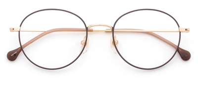 ホワイトゴールド/ブラウンマット