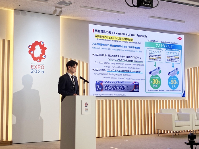 万博での当社社員登壇の様子