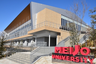 完成した「名城大学開学100周年記念アリーナ」（LIONS ARENA）