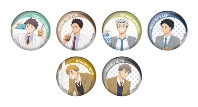 ▲GiGO コラボカフェ ハイキュー!! 缶バッジ Vol.2 (全6種・ランダム) 【サイズ】直径約57mm