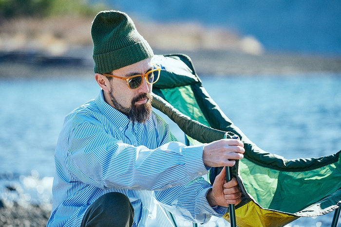 着用イメージ(SLD-005 OUTDOOR ORANGE/偏光GRY)