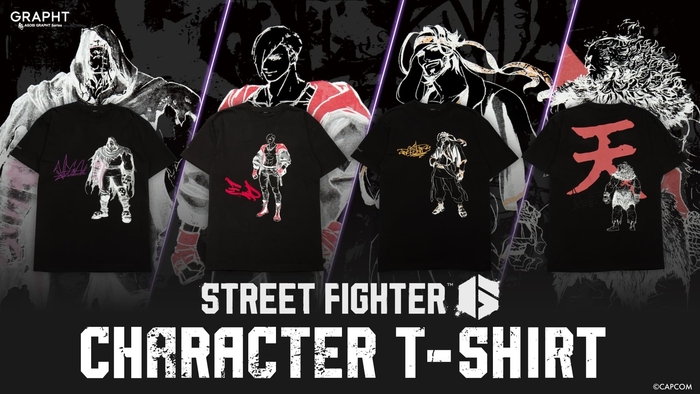 ストリートファイター キャラクターTシャツ 追加4種(ラシード、エド、ベガ、豪鬼)