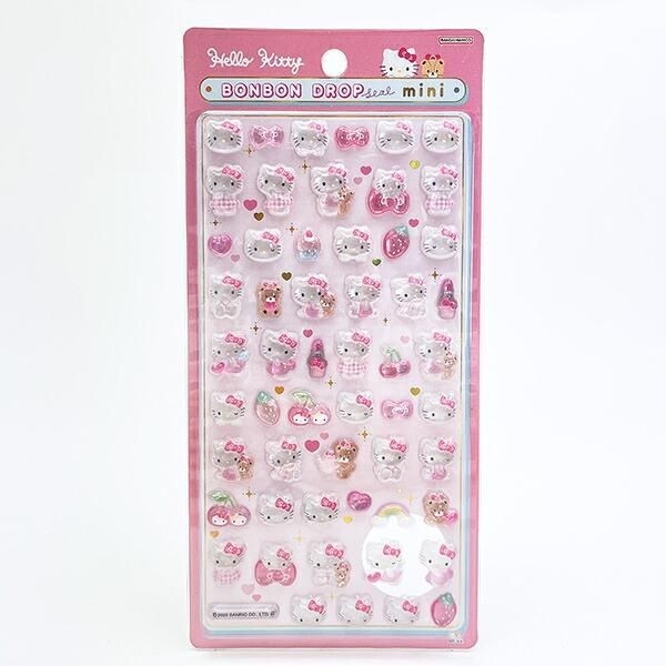ぷっくりした透明感にキュンとするサンリオのボンボンドロップシール！ハローキティやマイメロディたちがカワイイ指先サイズに。