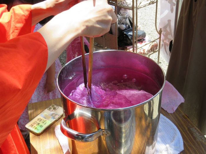 染物体験②(過去開催の様子)