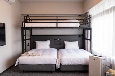 シングルからフォースまで多彩なタイプを揃える客室