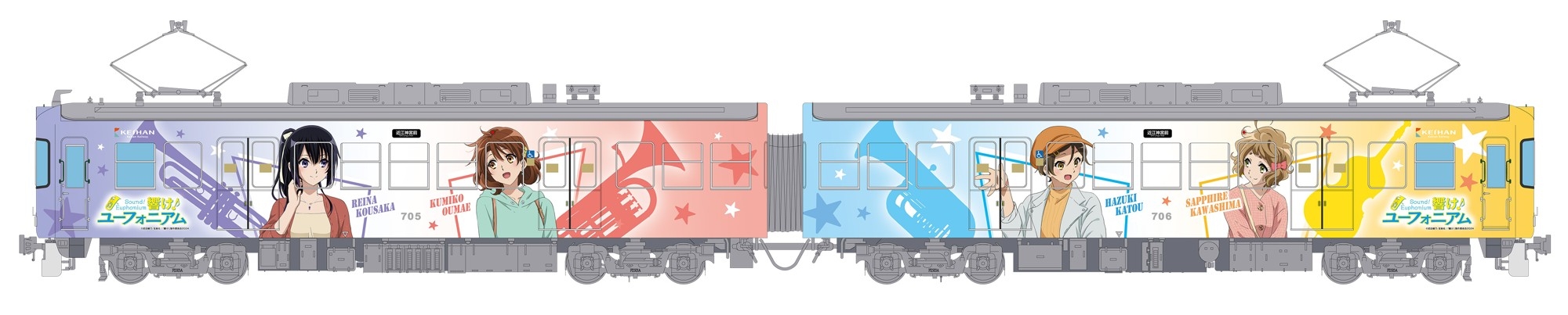 ~宇治が舞台のアニメ「響け!ユーフォニアム」とのコラボレーション企画~「京阪電車×響け!ユーフォニアム2025」の詳細決定!★開催期間:2025年10月1日(水)~12月21日(日)