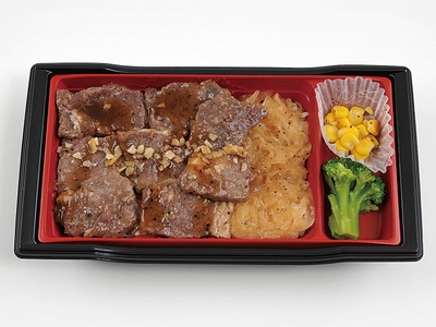 肉が旨い！牛カットステーキ弁当