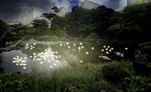 永山祐子建築設計「はなの灯籠」CGパース